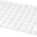 Ashler Faux Rabbit Fur Rug, White 5x7 FT Fluffy Soft Runner Area Rugs, Rectangle Fuzzy Carpet for Living Room, Bedroom, Machine Washable - 3D Bubble Mat