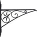 Minuteman International Crane, 18-inch Fireplace Pot Hanger Bracket, Black