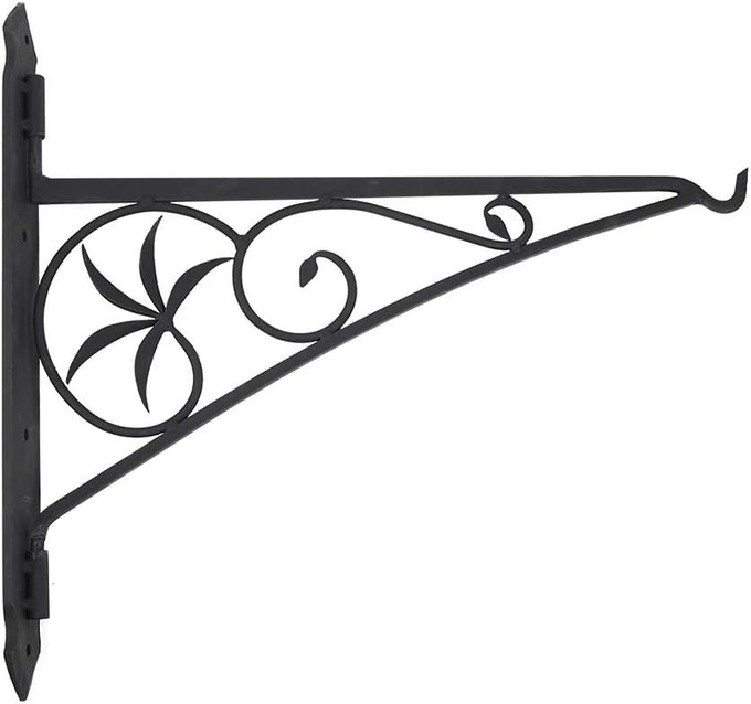 Minuteman International Crane, 18-inch Fireplace Pot Hanger Bracket, Black