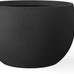 Kante Set of 3 Black Concrete Bowl Planters 20" 15.7" 11.8" Dia