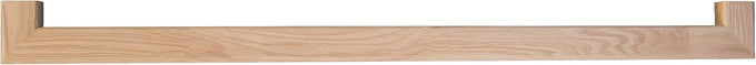 G&T Wood Products Modern Red Oak Handrail Kit with Wall Returns and Wall Mount Brackets. Rectangular 6002 Profile. Solid and Unfinished Red Oak.