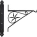 Minuteman International Crane, 18-inch Fireplace Pot Hanger Bracket, Black