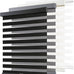 AOSKY Cordless Zebra Blinds for Indoor Windows, 34" W x 72" H, White