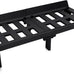 Fireplace Grate 20 Inch with Back Plate, Wood Stove Log Holder