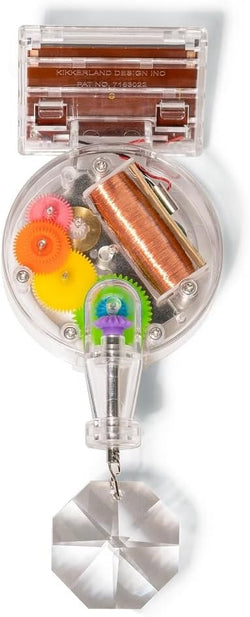 Kikkerland Solar Powered Rainbow Maker – Prism Suncatcher, Fun Home Window Decor – Unique Gift for Christmas & Birthdays – Single Crystal