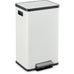 SIMPLI-MAGIC 13.2 Gallon (50L) Step Trash Can – Kitchen Garbage Can with Slow-Close Lid – Odor Control, Hands-Free, Easy to Clean, White