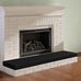 KidKusion Soft Seat Hearth Pad | Made in USA| Black | 60" x 14" | Fireplace Safety Cushion | Hearth Pad