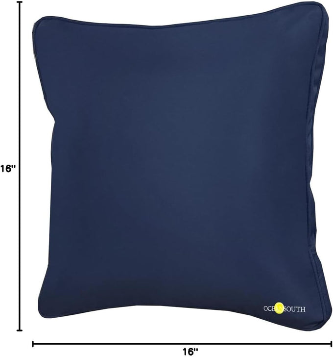 Oceansouth Boat Deck Pillow/Outdoor Waterproof Throw Pillow (Maroon, 20 x 20) Cushion Outdoor Furniture Lumbar Back for Chair Patio seat Cover Chairs Home Decor Pillows Waterproof Bed Cases Garden