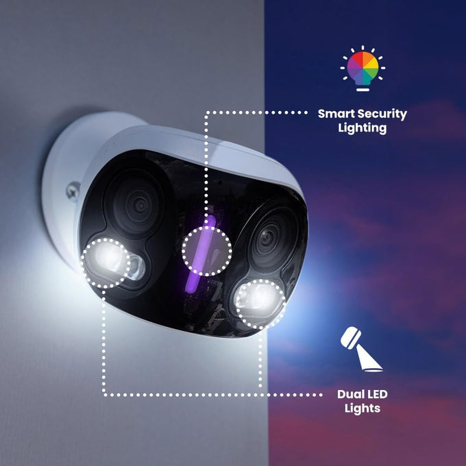Lorex Classic App | 4K IP Add-On Wired Dual Lens Security Camera
