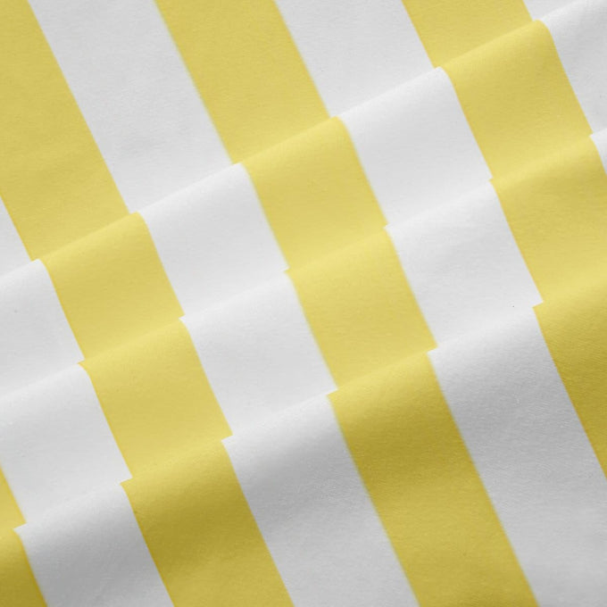 Feelyou Yellow White Striped Blackout Curtains Striped Darkening Drapes for Bedroom Living Room Decor Basic Simple Thermal Insulated Shades Geometric Window Treatments, 2 Panels 52 x 90 Inch