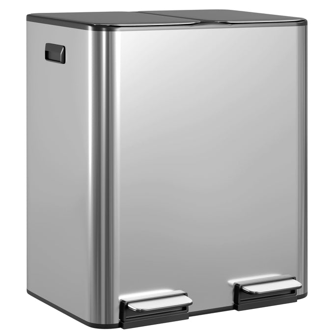 PayLessHere | 13G Trash Can with Lid | Black | Removable Inner Bucket