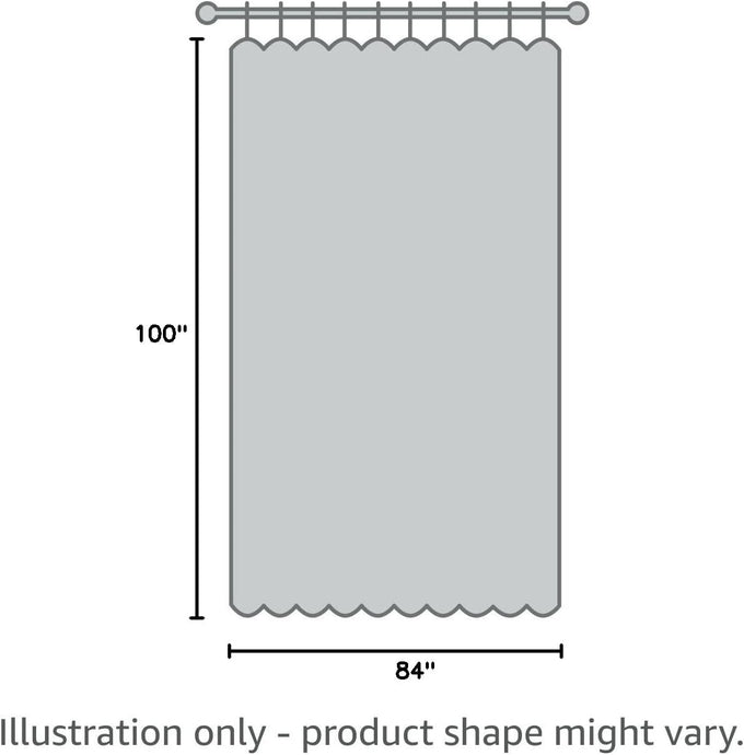 jinchan Lined Linen Curtain 84 Inch Light Filtering Grommet 1 Panel Beige