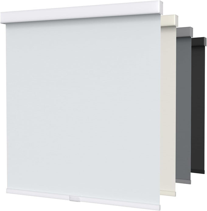 MYshade Cordless Blackout Roller Shades for Windows with Valance, Thermal Insulated UV Blocking Fabric, Cordless Window Blinds for Bedroom & Living Room, Easy Install, 24" W x 72" H, Black