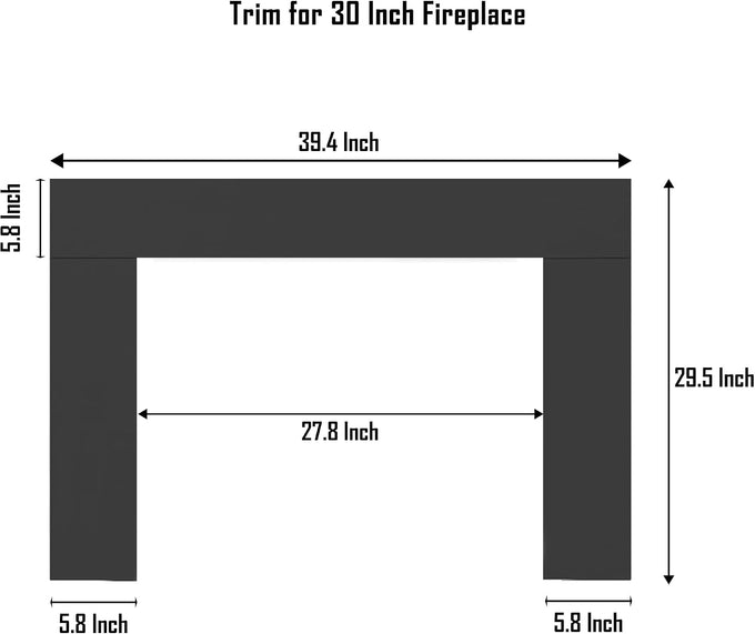 Trim for 30” Electric Fireplace