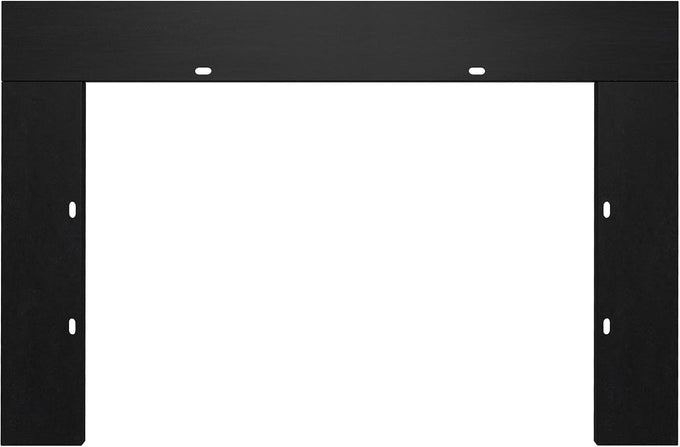 Electric Fireplace Insert Trim Kit for 40 inch Fireplace Electric Inserts, Metal Construction Plates, Black-B09R2114SG