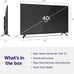 Roku 40 Inch Class Select Series 1080p Full HD Smart TV WiFi LED Display Voice Remote Streaming Apps Included HDMI Cable Streaming Bundle 12 Month CPS Warranty Television