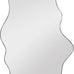 BST FURNH Cloud Shaped Wall Mirror 33.5x20.5 Inch - Large Irregular Asymmetrical Mirror for Living Room Bedroom Bathroom Entryway, Frameless Decorative Wall Mounted Mirror, White