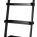 eHemco Modern 5 Tier Leaning Wall Ladder Bookshelf, Black, 70 Inches