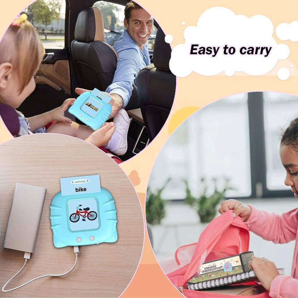 SUPER TOY - Rechargeable Talking Flash Cards for 2 Year Old Kids
