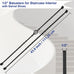 Sidasu 16-Pack Wrought Iron Stair Balusters, 44" Basket Twist Design