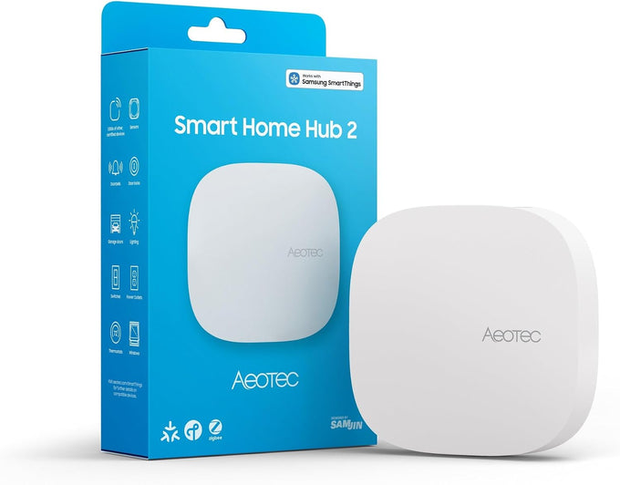 Aeotec Smart Home Hub2 - V4, Works as a SmartThings Hub, Zigbee, Matter Gateway, Compatible with Alexa, Google Assistant, WiFi (No Z-Wave)