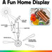 Kikkerland Solar Powered Rainbow Maker – Prism Suncatcher, Fun Home Window Decor – Unique Gift for Christmas & Birthdays – Single Crystal
