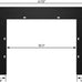 Fireplace Insert Trim Kit for 32.99" W x 24.92" H?Black?B0BBR1HTLN, Only Suitable for Rodalflame Size-Matched Fireplaces