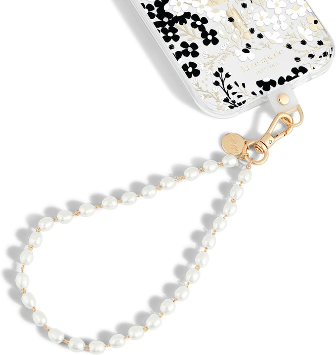 kate spade new york Phone Charm Wrist Strap w/Anchor Card - Tortoise Bead