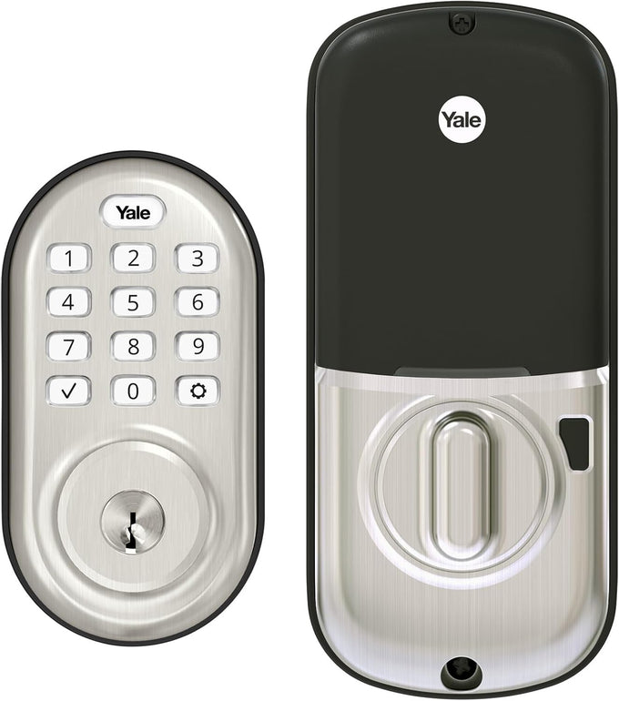 Yale Assure Lock Touchscreen Deadbolt with Z-Wave, Black Suede