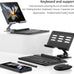 for Samsung Galaxy Z Fold 7/6/5/4/3 Adjustable Stand for Desk, Fully Foldable & Portable Keyboard Stand, Office Mobile Phone Stand Holder with Capacitor Pen and Bluetooth Mouse & Keyboard Set
