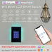 LANBON Smart Light Switch,1/2/3 Gang,3 Way for Whole House, LCD Magic Panel by WiFi Mesh Never be Offline, 2.4G Wi-Fi Smart Switch Compatible with Alexa&Google Home, Neutral Wire Required,L8-HS-Black