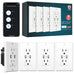 Lumary Smart Outlet with 2 USB Ports, 2 AC Outlets with Individual Control