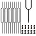 1/2" Wrought Iron Oval Balusters - Hollow Square Balusters-10p
