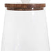 Bloomingville Small Clear Glass Jar with Mango Wood & Marble Lid