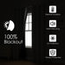 ChrisDowa 100% Blackout Curtains for Bedroom 108 Inches Long 2 Panels Set