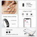 Smart Ring for Women Men Without Subscription Ceramic Design Health Tracking smart Ring for Sleep, Heart Rate, Stress & Activity Tracking (White, 9)