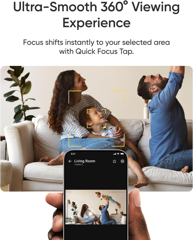 eufy Security 4K Indoor Camera E30, No Subscription, Pan and Tilt
