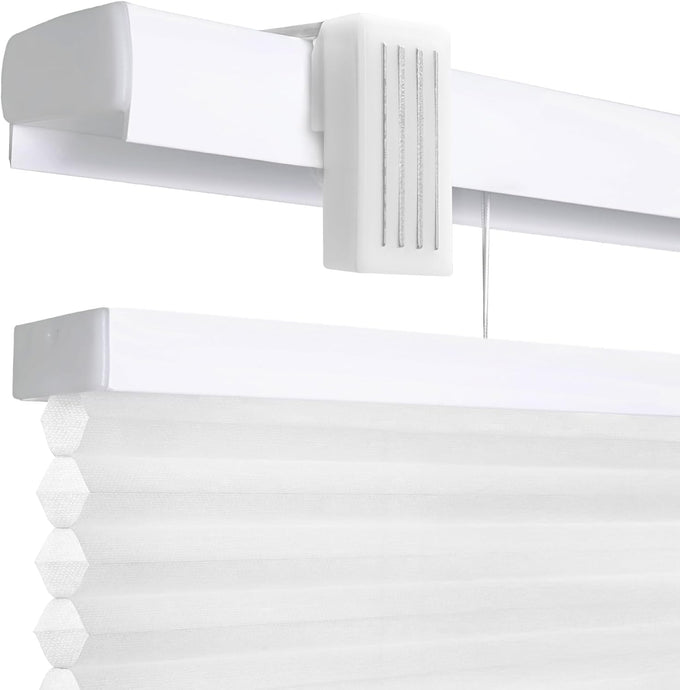 REGAL estate Magnetic Top Down Bottom Up Door Shades, White, 25 x 42 in