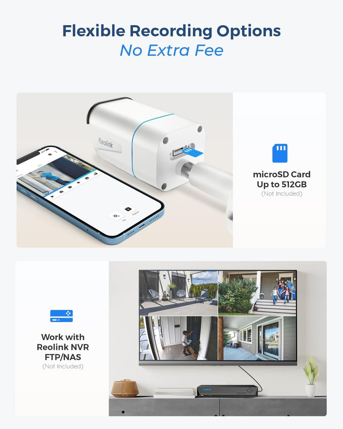 REOLINK PoE Security Camera RLC-811A 5X Optical Zoom, 4K Color Night Vision