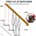 Sidasu 8-Pack 44" Iron Balusters for Staircase Interior
