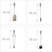 Relaxdays Fireplace Companion Set of 5 Poker Ash Shovel Broom Tongs & Stand Fireplace Set Steel Gold