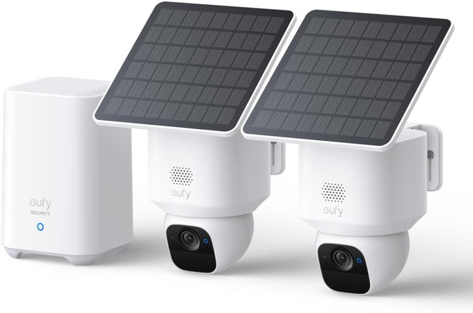 eufy Security SoloCam E30, 2K Solar Security Camera, 360° AI Tracking