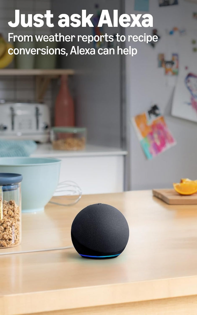 Amazon Echo Dot (newest model) - Vibrant sounding speaker, Designed for Alexa+, Great for bedrooms, dining rooms and offices, Deep Sea Blue