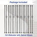 Sidasu 16-Pack Wrought Iron Stair Balusters, 44" Basket Twist Design
