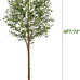 6FT Artificial Olive Tree Indoor Tall Faux with Planter&Basket