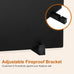 26" Fireplace Back Plates with Feet, Lightweight Firebacks for Fireplace, Iron Fireplace Reflector Plate, Fireplace Heat Reflector, Fireplace Wall Protection, Heat Resistance up to 1400°F