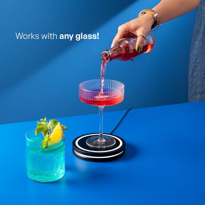 Barsys Smart Coaster 2.0 (Black) – Portable Cocktail Maker & Drink Mixer