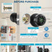 Smart Fingerprint Door Knob with Keypad, Fingerprint Door Lock, Matte Black