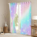 Erosebridal Ombre Blackout Curtains Tie Dye Gradient Darkening Curtains Girl Batik Pink Purple Blue Window Treatments Rainbow Iridescent Window Drapes 52"x84",2 Panels