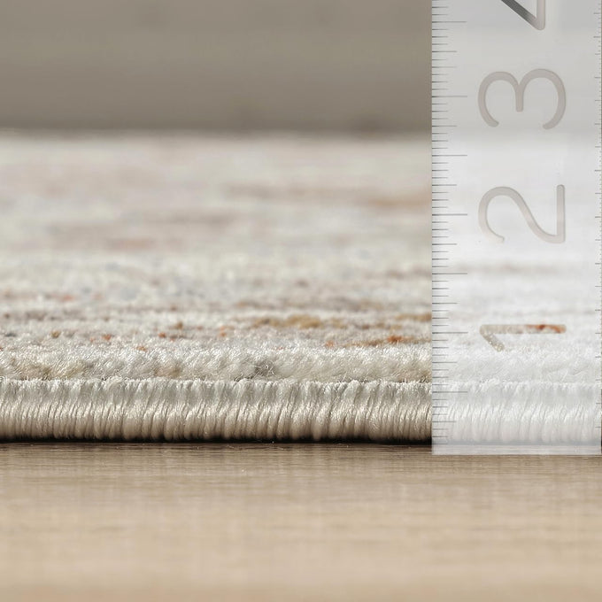 Abani Oriental & Vintage Area Rug - 4'x6' Cream Rectangle Rug for Living Room & Bedroom - Alara Vintage Collection